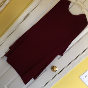 norma kamali Wine Colored Dress